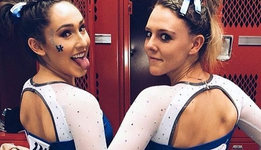 Two college gymnasts
